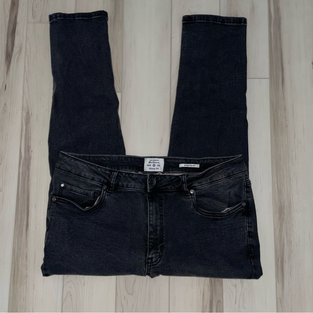Ben Sherman Skinny Stretch Fit Black Denim Jeans